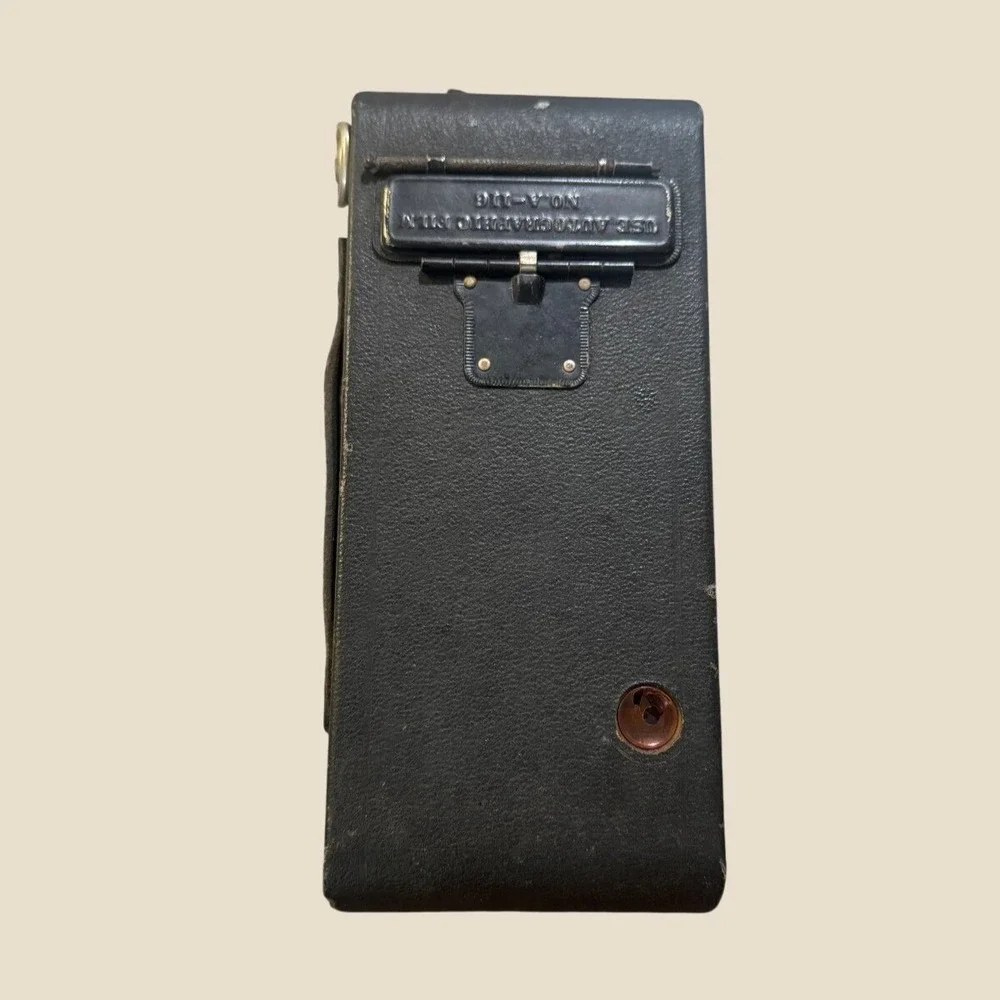 Kodak No. 2A Folding Autographic Brownie Camera Bausch & Lomb Ball Bearing VTG